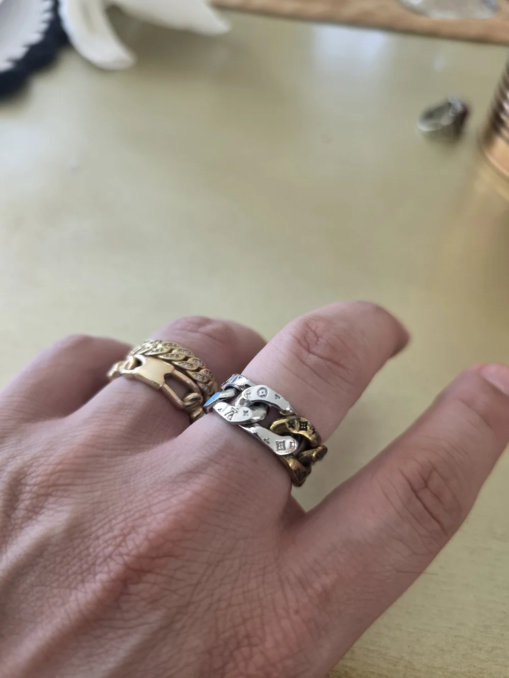 Vuitton  Chain Cuban Link Ring - Women Jewelry